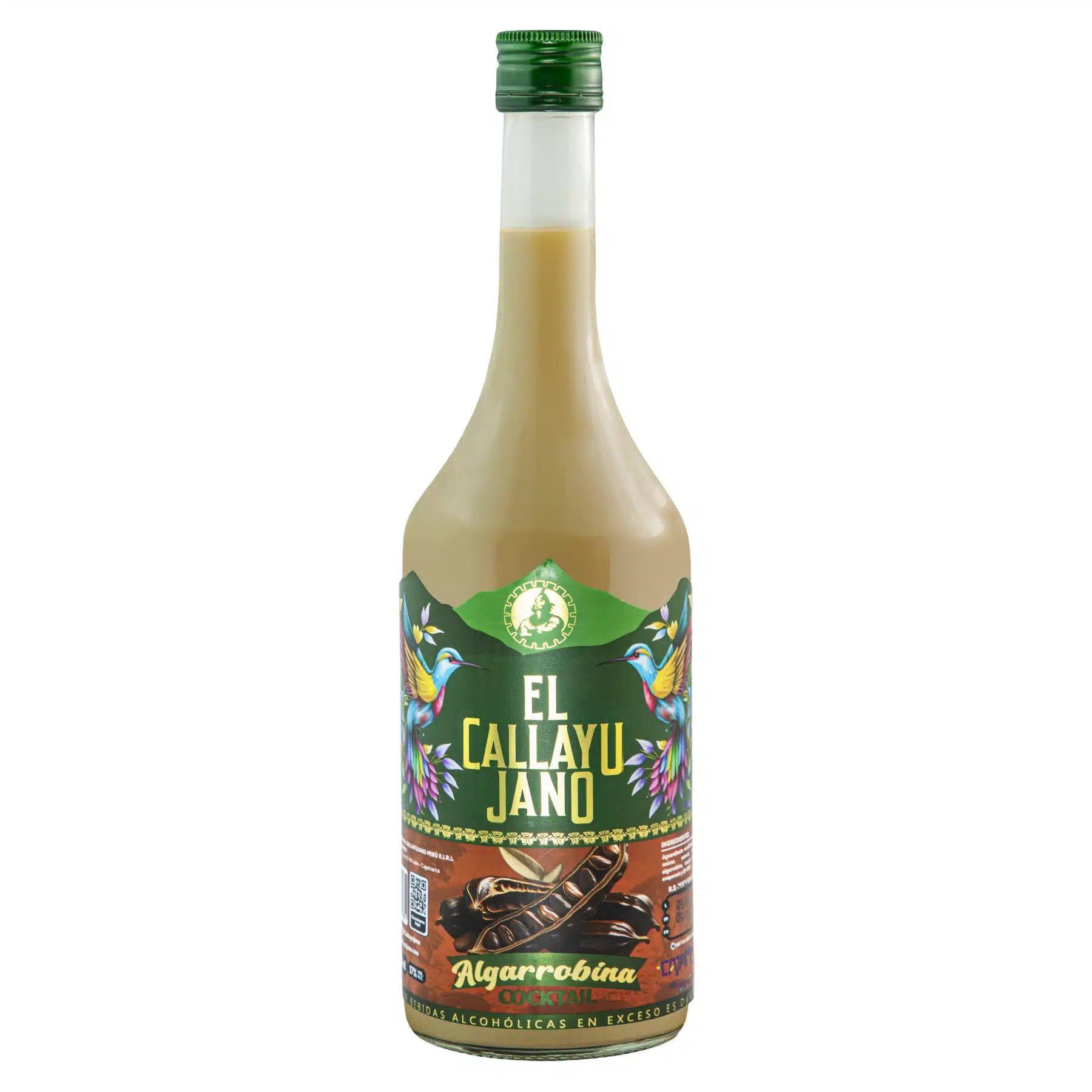 Callayujano Algarrobina Crema de Algarrobina Callayujano – Cóctel Peruano Embotellado 750ml - Image 1