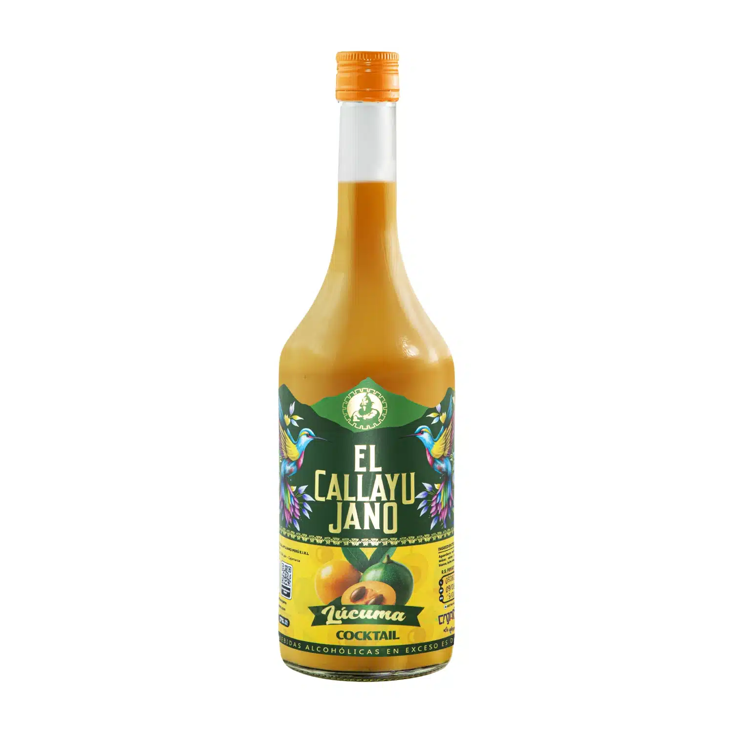 Cocktail de Lucuma Crema de Lúcuma Callayujano – Cóctel Peruano Embotellado 750ml - Image 1