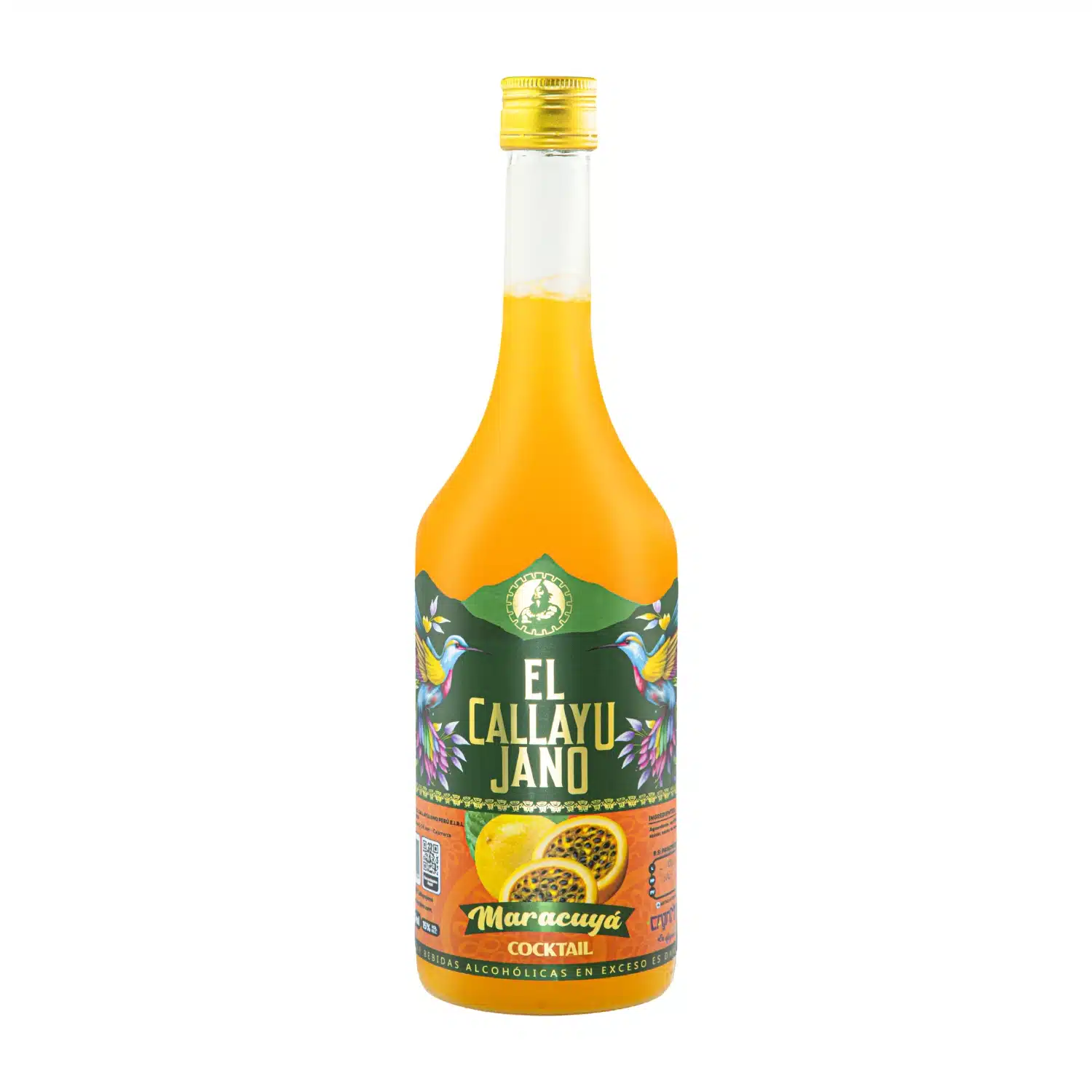 Cocktail de Maracuya Cóctel de Maracuyá Callayujano – Licor Peruano Artesanal Embotellado 750ml - Image 1