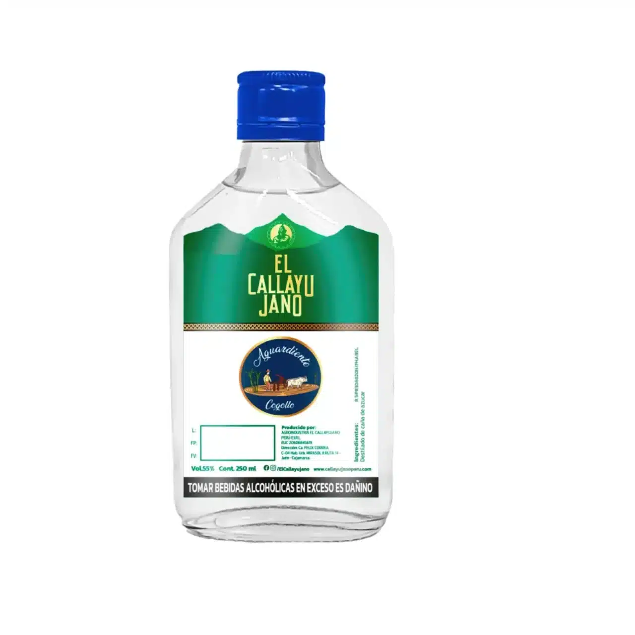Proyecto nuevo (30) Aguardiente CALLAYUJANO Cogollo Botella de Plástico 250ml - Image 1